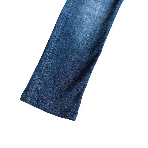 Acne Studios Skin Used Blue Skinny Jeans Dark Wash Zip Back Size 25 Women's - Picture 2 of 12